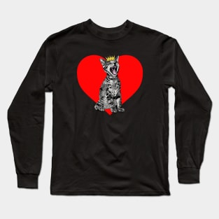 Kitty Heart Long Sleeve T-Shirt